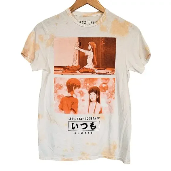 Fruits Basket Kyo & Tohru Let's Stay Together Forever Tie Dye Womens Size Small - Picture 1 of 6